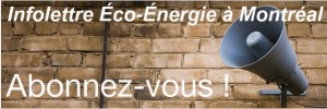 Abonnement infolettre Écco-Énergie à Montréal