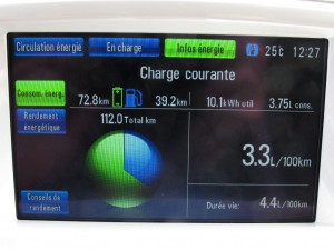 Distance totale mode entièrement électrique Chevrolet Volt 2012  - essai routier