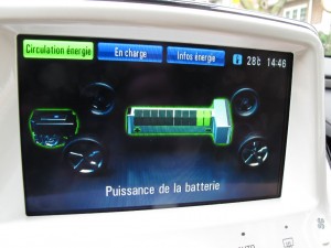 Essai routier - Flux énergie console Chevrolet Volt