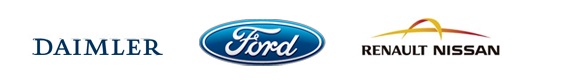 Logo Daimler Ford Nissan - entente pile à combustible hydrogène