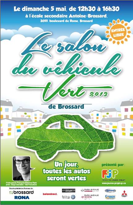 Affiche du Salon du Vehicule Vert de Brossard