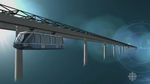 Monorail électrique à moteur-roue Trens Québec