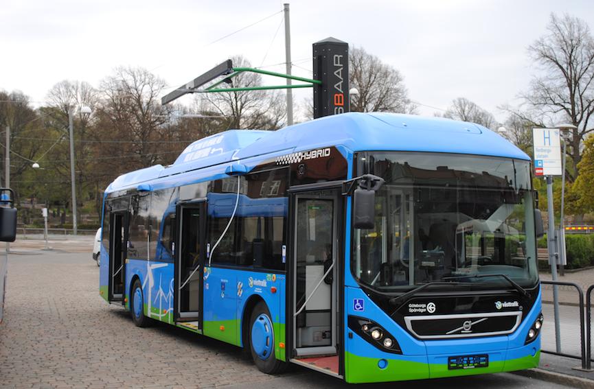 Autobus hybride branchable Volvo Opbrid