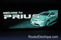 Welcome Plug-In Prius splash screen - écran accueil Toyota Pius branchable