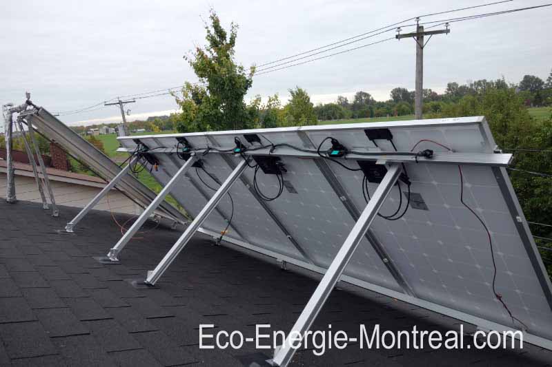 Panneaux solaires photovoltaiques PV SolarWorld 265W monocristallins et chauffe-eau solaire
