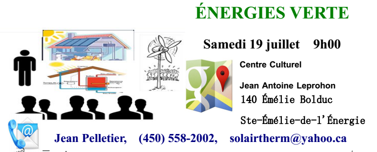 Jean Pelletier maison autonome - journée énergies vertes 