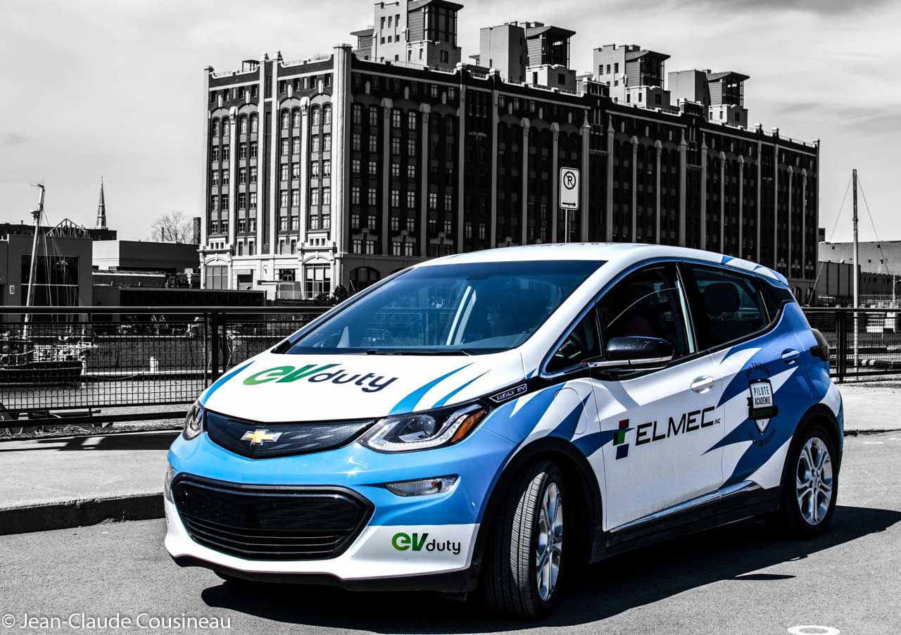 La Chevrolet Bolt de la compagnie Elmec, fabricant de la populaire borne de recharge EVDuty