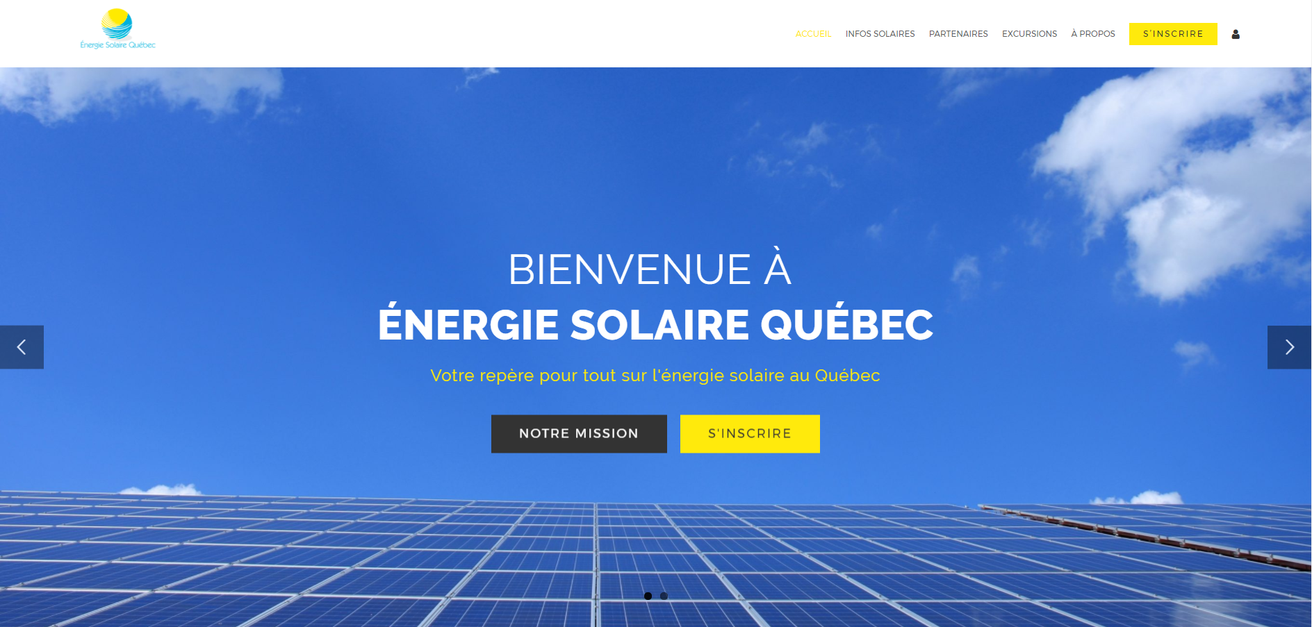 Site WEB energie solaire Quebec