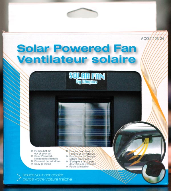 Ventilateur solaire Auto Cool