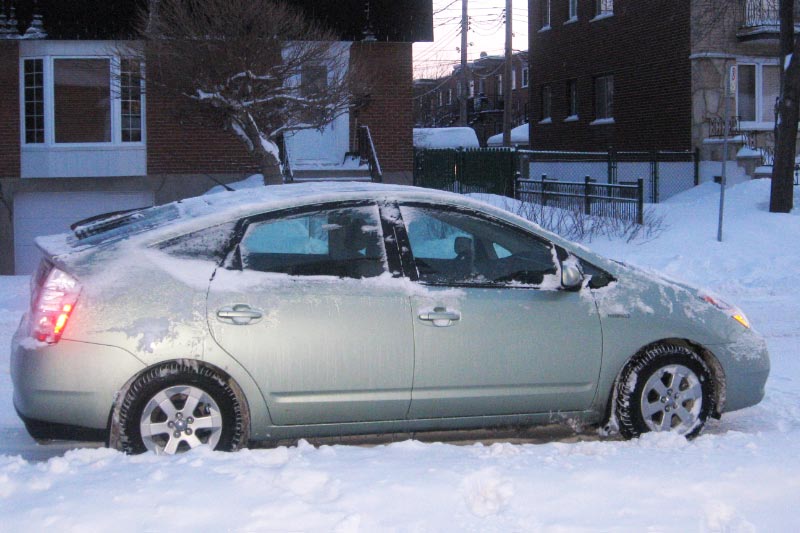 Toyota Prius hiver Québec