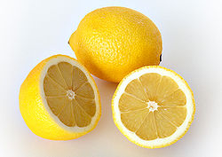 Pile citron Horloge Bedol - Citron tranché