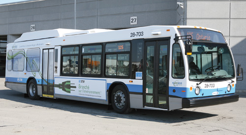 Autobus hybrides STM Montréal - économie 30%