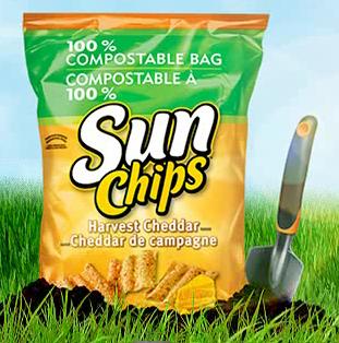 Sac compostable Sun Chips