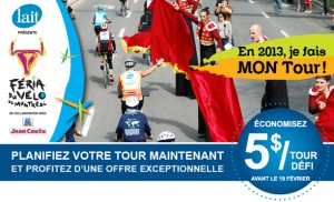 Promotion Féria du vélo - Tour de l'ile de Montréal - Rabais pré-inscription