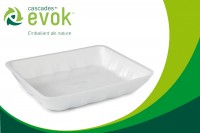 EVOK – la nouvelle barquette alimentaire avec polystyrène recyclé de Cascades